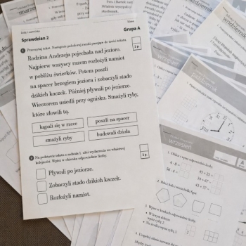 Ogłoszenie - Sprawdziany, Kartkówki