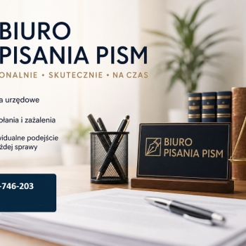 Ogłoszenie - Napisanie podania, pisma, tel. 504-746-203, biuro pisania pism, cena