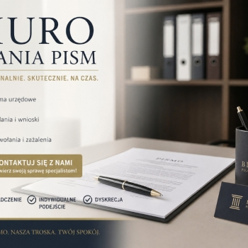 Ogłoszenie - Napisanie odwołania, podania, tel. 504-746-203, biuro pisania pism i podań, cennik - Wrocław