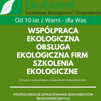Ogłoszenie - ROZLICZENIA ŚRODOWISKOWE EKSPERTYZY AUDYTY OPERATY EKOEXPERT BIAŁYSTOK - Białystok - 100,00 zł