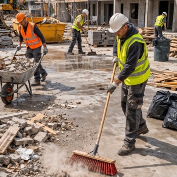 Ogłoszenie - Sprzątanie na budowie, na placu budowy, wywóz śmieci, tel. 504-746-203, cennik, Wrocław