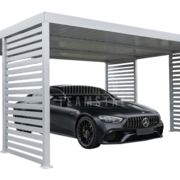 Ogłoszenie - Carport PREMIUM - Wiata samochodowa 5x5 - biały - dodatkowa zabudowa TS1245 - Piła - 18 850,00 zł
