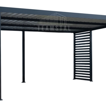 Ogłoszenie - CarPort PREMIUM - wiata samochodowa 6x5,5 - antracyt - dodatkowa zabudowa TS1249 - Poznań - 21 290,00 zł