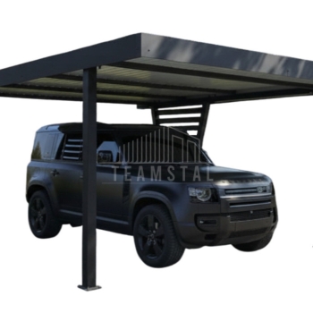 Ogłoszenie - Carport V PREMIUM 4,5x4,5m - Wypełnienie panelami - Wiata samochodowa - antracyt TS1254 - Gorzów Wielkopolski - 15 200,00 zł