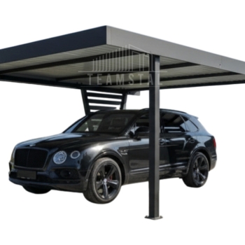 Ogłoszenie - Carport V PREMIUM 4,5x5,5m - Wypełnienie panelami - Wiata samochodowa - antracyt TS1255