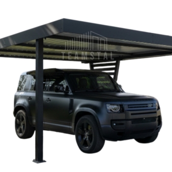 Ogłoszenie - Carport V PREMIUM 4x4,5m - Wypełnienie panelami - Wiata samochodowa - antracyt TS1259 - Elbląg - 14 390,00 zł