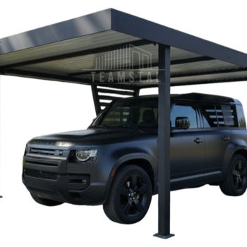 Ogłoszenie - Carport V PREMIUM 5x4,7m - Wypełnienie panelami - Wiata samochodowa - antracyt TS1264 - Olsztyn - 16 490,00 zł