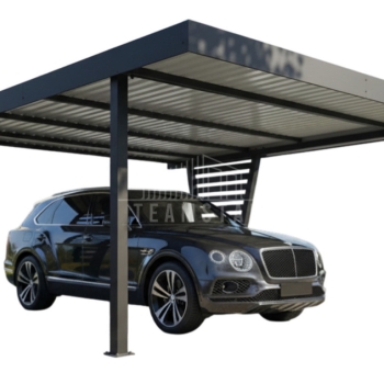 Ogłoszenie - Carport V PREMIUM 5x5m - Wypełnienie panelami - Wiata samochodowa - antracyt TS1267 - Płock - 16 990,00 zł