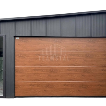 Ogłoszenie - Garaż Blaszany 5x5,5 m - brama segmentowa - 2x okno - drzwi - blacha na rąbek - rynny TS1164 - Bełchatów - 20 750,00 zł