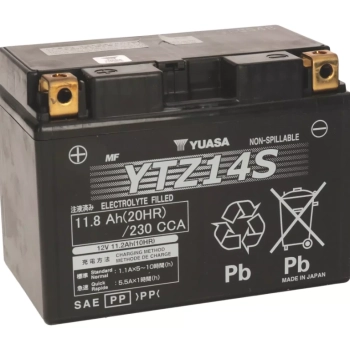 Ogłoszenie - Akumulator motocyklowy 11,8Ah 230Ah YUASA YTZ14S Wet Charge - Leszno - 440,00 zł
