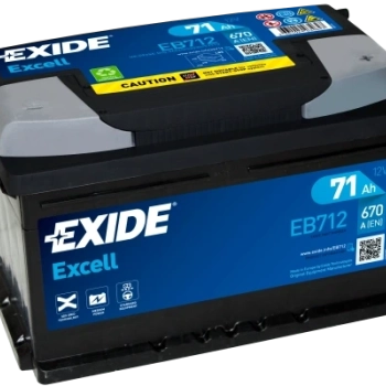 Ogłoszenie - Akumulator 71Ah 670A EB712 Exide Excell - Wielkopolskie - 399,00 zł