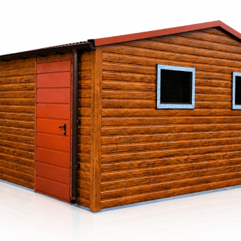 Ogłoszenie - Domek Narzędziowy Ogrodowy 5x4m PREMIUM Dwuspadowy dach przód/tył Złoty Dąb + Jasny Brąz MAT - Skawina - 8 150,00 zł