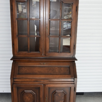 Ogłoszenie - sekretarzyk z drewna tekowego - jak nowy - Olsztyn - 1 390,00 zł