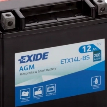 Ogłoszenie - Akumulator MOTO 12Ah 200A EXIDE ETX14L-BS P+ - Września - 235,00 zł