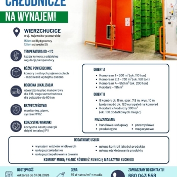 Ogłoszenie - Hala I Magazyn I Wynajem I Bydgoszcz - Bydgoszcz - 35,00 zł