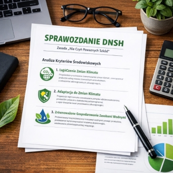 Ogłoszenie - Raport DNSH, sprawozdanie, wzór wniosku, tel. 504-746-203, przygotowanie raportu - Wrocław