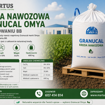 Ogłoszenie - Kreda nawozowa Granucal Omya w opakowaniu BB - Szczytno - 350,00 zł
