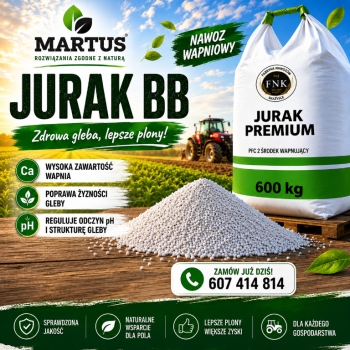 Ogłoszenie - Wapno granulowane bez magnezu Jurak Premium - Sokółka - 330,00 zł