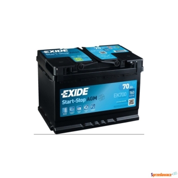 Ogłoszenie - Akumulator 70Ah 760A EXIDE agm start&stop EK700 - Poznań - 689,00 zł