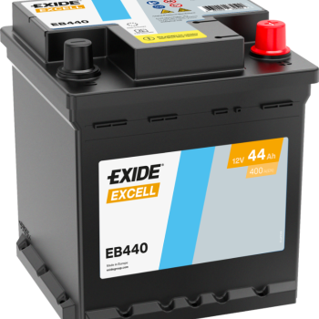 Ogłoszenie - Akumulator 44Ah 400A Exide Excell EB440 kostka prawy plus - Ursynów - 289,00 zł