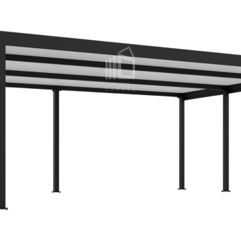 Ogłoszenie - CarPort PREMIUM - wiata samochodowa 7x5 - antracyt ID1027 - Swarzędz - 16 200,00 zł