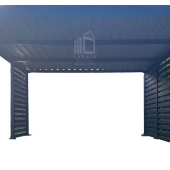 Ogłoszenie - CarPort PREMIUM - wiata samochodowa 5x6 - antracyt - dodatkowa zabudowa ID1152 - Kraków - 20 890,00 zł