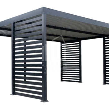Ogłoszenie - CarPort PREMIUM - wiata samochodowa 4,5x5,5 - antracyt - dodatkowa zabudowa ID1172 - Wrocław - 18 990,00 zł