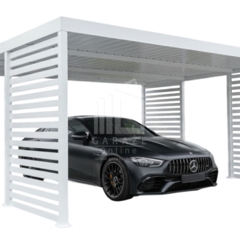 Ogłoszenie - Carport PREMIUM - Wiata samochodowa 5,5x5 - biały -ocynk- dodatkowa zabudowa ID1173 - Zakopane - 21 150,00 zł