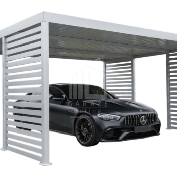 Ogłoszenie - Carport PREMIUM - Wiata samochodowa 5x5 - biały - dodatkowa zabudowa ID1175 - Poznań - 18 850,00 zł