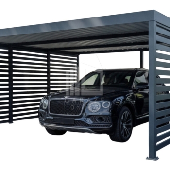 Ogłoszenie - CarPort PREMIUM - wiata samochodowa 6x5 - antracyt - dodatkowa zabudowa ID1177 - Poznań - 22 650,00 zł