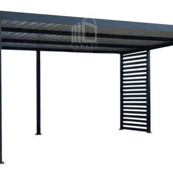 Ogłoszenie - CarPort PREMIUM - wiata samochodowa 6x5,5 - antracyt - dodatkowa zabudowa ID1179 - Gliwice - 21 290,00 zł