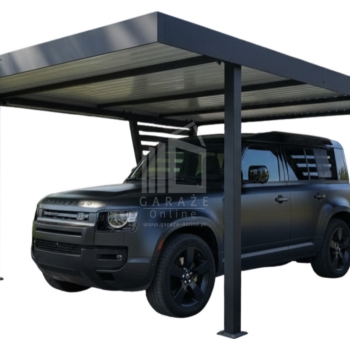 Ogłoszenie - Carport V PREMIUM 5x4,7m - Wypełnienie panelami - Wiata samochodowa - antracyt ID1194 - Ełk - 16 490,00 zł