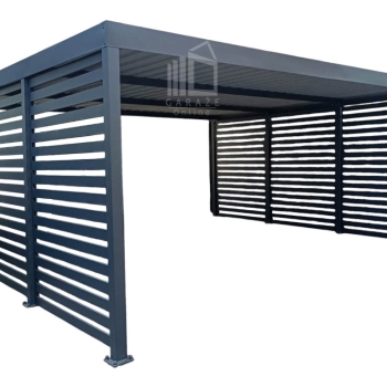 Ogłoszenie - CarPort PREMIUM - wiata samochodowa 6x6 - antracyt - dodatkowa zabudowa ID1034