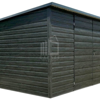 Ogłoszenie - Schowek - domek ogrodowy 4x3m - brama dwuskrzydłowa okno drewnopodobny dach spad w tył rynna ID1056 - Nowy Sącz - 5 790,00 zł