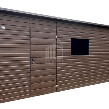 Ogłoszenie - Schowek - domek ogrodowy 6x3m - wiata 3m - drzwi - otwór na okno drewnopodobny dach spad w bok  ID1058 - Jarocin - 11 950,00 zł