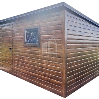 Ogłoszenie - Schowek - domek 4x2,5m - drzwi - okno - jasny orzech - drewnopodobny - dach dwuspadowy  ID1072 - Giżycko - 5 350,00 zł