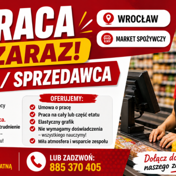 Ogłoszenie - Kasjer - Sprzedawca (K/M/X)