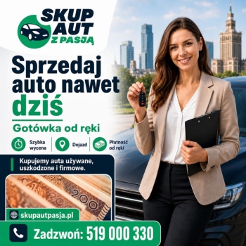 Ogłoszenie - Skup aut Warszawa i okolice - szybka wycena, gotówka od ręki - Mazowieckie