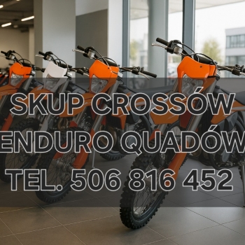 Ogłoszenie - SKUP MOTOCYKLI CROSS CROSSY CROSSÓW ENDURO QUADÓW -SPRAWNYCH I USZKODZNYCH-