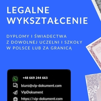 Ogłoszenie - Gdzie kupić świadectwo ukończenia szkoły średniej z wpisem Gdzie można kupić świadectwo ukończenia szkoły średniej - Biała Podlaska - 950,00 zł