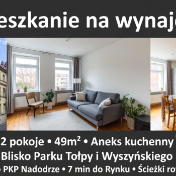 Ogłoszenie - 2pok, 49met, Okolice Parku Tołpy PIWNICA/STRYCH (Wrocław) - Wrocław - 2 900,00 zł