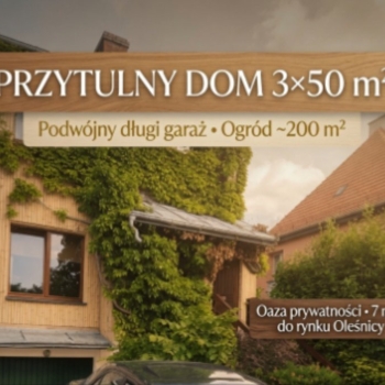 Ogłoszenie - 4pok, 150met, okolice Wileńskiej TARAS/OGRÓD/GARAŻ (Długołęka) - Wrocław - 850 000,00 zł