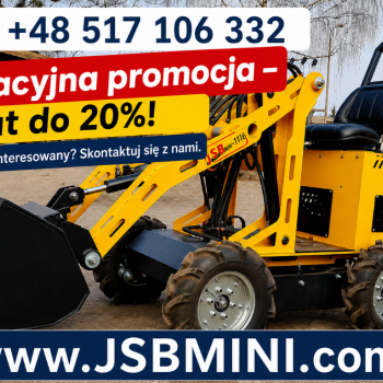 Ogłoszenie - Mini Ładowarka Kołowa MS-L116 JSB - Nowa 2025 - Toruń - 29 750,00 zł