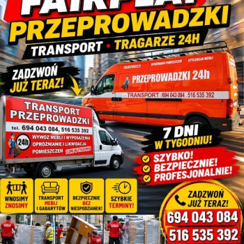Ogłoszenie - Przeprowadzki i Tragarze 24/7 Warszawa | Bez naciągania! Od 150 zł | FAIRPLAY - 150,00 zł