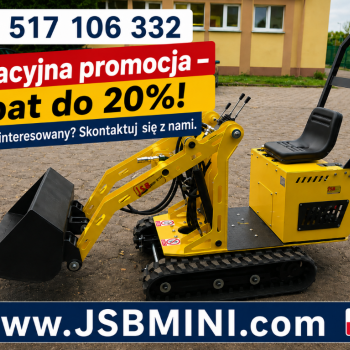 Ogłoszenie - Mini Ładowarka gąsienicowa MS-TL113 JSB - Nowa 2025 - Toruń - 29 750,00 zł