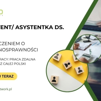Ogłoszenie - Asystent/Asystentka ds. kadr z orzeczeniem o niepełnosprawności - praca zdalna dla osób z całej Polski - 4 806,00 zł
