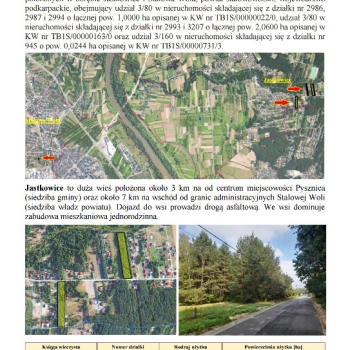 Ogłoszenie - Syndyk sprzeda udziały w grunatach Jastkowice - Stalowa Wola - 27 936,00 zł