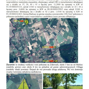 Ogłoszenie - Syndyk sprzeda udziały w grunatach Żurawiec, Żółwiniec, Jurandowo - 17 507,00 zł