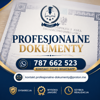 Ogłoszenie - Matura. Legalna Matura. Świadectwo. Wpis. Certyfikat. Dyplom. Legalny dyplom. Z wpisem - Małopolskie - 1 800,00 zł