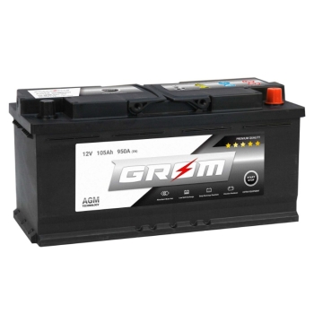 Ogłoszenie - Akumulator GROM AGM START&STOP 105Ah 950A Prawy Plus